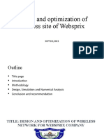 2222222design and Optimization of Wireless Site of Websprix