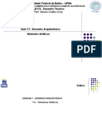 Símbolos gráficos em desenho arquitetônico