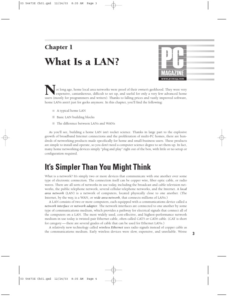 Understanding Home Local Area Networks | PDF | Local Area Network ...