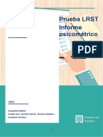 Prueba LMGB - Informe Psicométrico