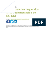 Procedimientos SGSST