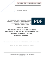 MEP 002A With Trailer Organizational Intermediate Direct Support and General Support Maintenance Repair Parts and Special Tools List TM 5 6115 630 14P