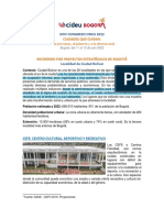 Congreso CIDEU - Recorrido Proyectos Estrategicos Bogota