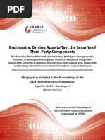 Brahmastra: Driving Apps To Test The Security of Third-Party Components