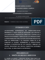 Act 2 U1 - Decisiones de Estrategias de Administración de Operaciones