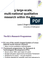 (PowerPoint Version - Slides) - Exploring Large-Scale, Multi-National Qualitative Research Within The EU