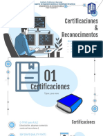 Certificaciones y Reconocimientos (Trabajo Unido)