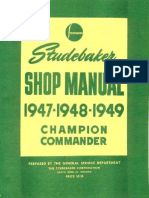 Studebaker Champion Commander Shop Manual 1947 1948 1949