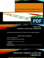 VERIFICACIONES EXTRAORDINARIAS en El Concuso Preventivo.