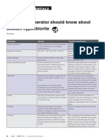 What Every Operator Should Know About Sodium Hypochlorite