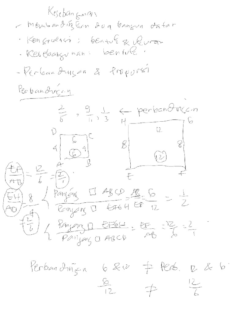 Materi Kesebangunan Bagian 1 | PDF