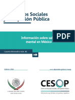 Información Sobre Salud Mental en México