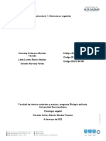 Informe 1. Estructuras Vegetales (Fisiologia Vegetal)