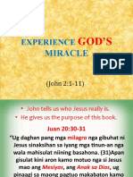 Experience God's Miracle