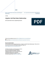 Irrigation - Soil Plant Water Relationships