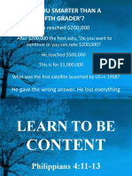 Learn To Be Content