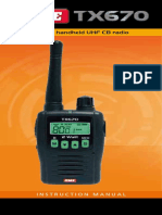 2 Watt Handheld UHF CB Radio: Instruction Manual