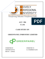 ACC-506 CA-02 Case Study On Greenpanel Insdustry Limited