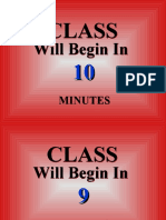 Class: Will Begin in