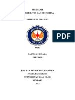 Final Probabilitas Dan Statistika - Makalah Distribusi Peluang - E1e120050 - Sarman Chisara