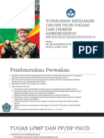 Sosialisasi Kebijakan Dirjen Paun Dikdas Dan Dikmen Kepala LPMP Aceh