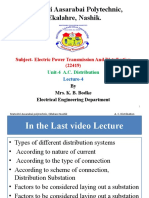 Matoshri Aasarabai Polytechnic, Ekalahre, Nashik.: Subject-Electric Power Transmission and Distribution (22419)
