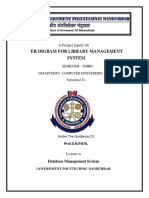 Er Digram For Library Management System: A Project Report