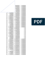 Node coordinates and values