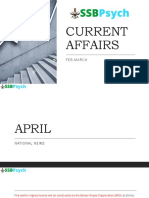 Current Affairs Feb-April 2022: National & International Events