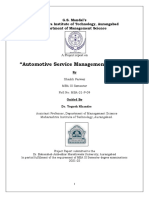 Automotive Service Management System