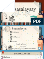 Pagsasalaysay - Unang Pangkat