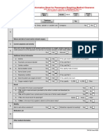 Medif Information Sheet For Passengers Requiring Medical Clearence - Part 1-2 - Tarom From 4122 - 2