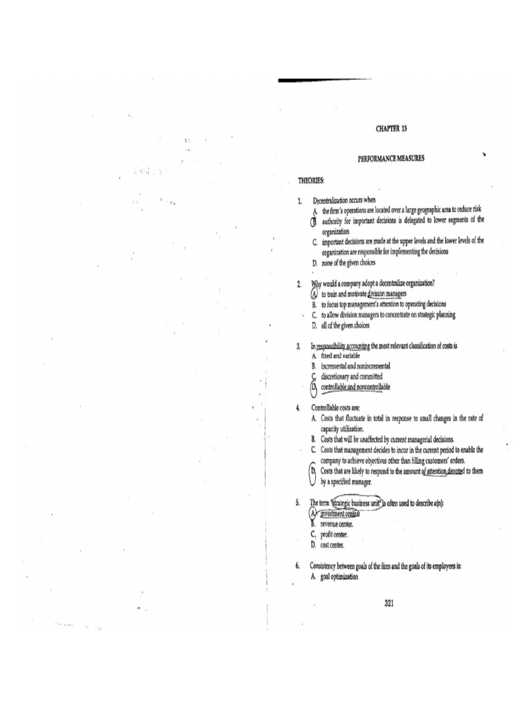 CH 13 - Performance Measures | PDF