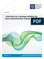 Ammonia as a storage solution for decarbonised energy