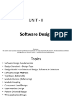 Unit - II Software Design