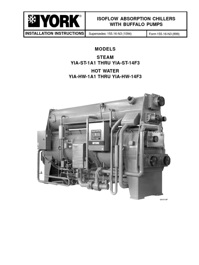 Isoflow Absorption Chillers With Buffalo Pumps: Installation ...