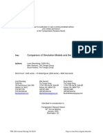 Comparison of Simulation Models and The HCM: Title