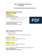 Cuentas para Realizar Pago de Trámite de Colegiatura.