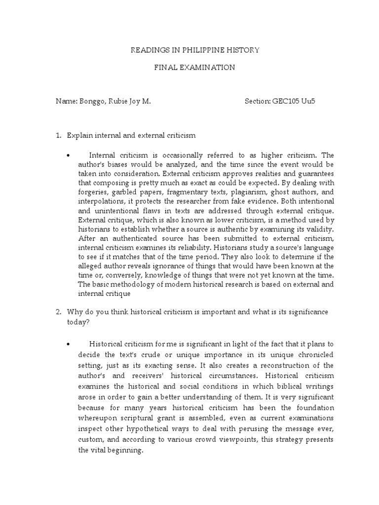 readings in the philippine history pdf primary sources criticism