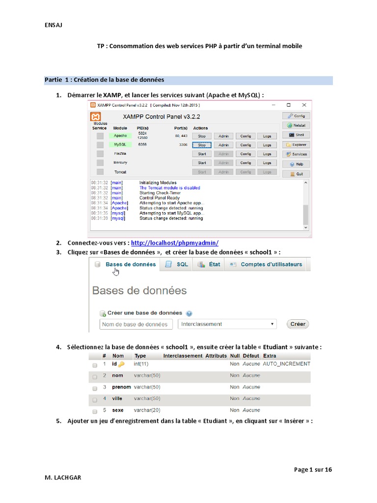 Application PHP pour Gestion Étudiants | PDF | SQL | Développement de ...