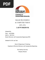 Image Processing & Computer Vision (ECL 451) Lab Workbook