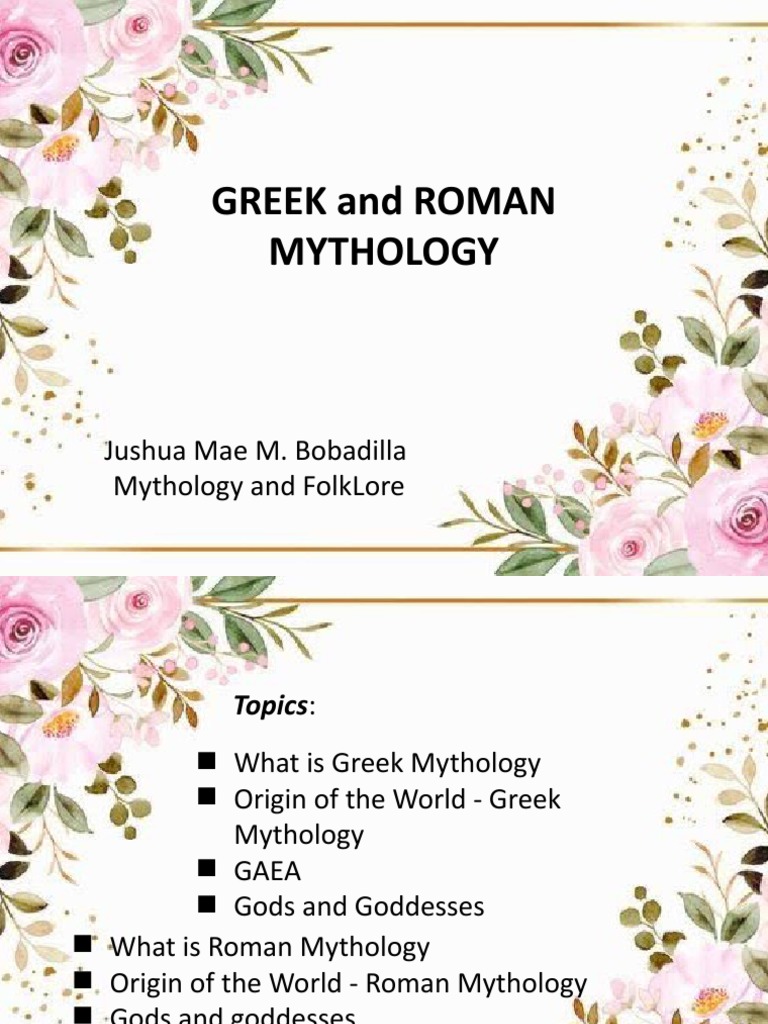 Greek and Roman Mythology | PDF | History | Religion & Spirituality