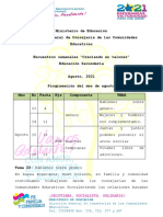 Encuentros Creciendo en Valores Educación Secundaria Agosto - 1