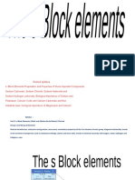 S Block Elements