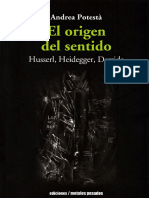2013-El Origen Del Sentido-Husserl Heidegger Derrida-Andrea Potesta