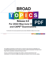 TopicsForMay June2022CSECandCAPEExaminations Release#2