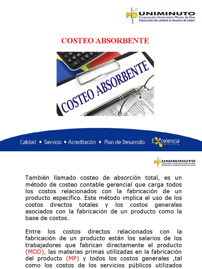 Costeo Directo y Costeo Absorbente | PDF | Contabilidad | Costo
