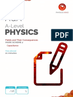 AQA A-Level Physics Fields and Their Consequences MARK SCHEME 2 Capacitance