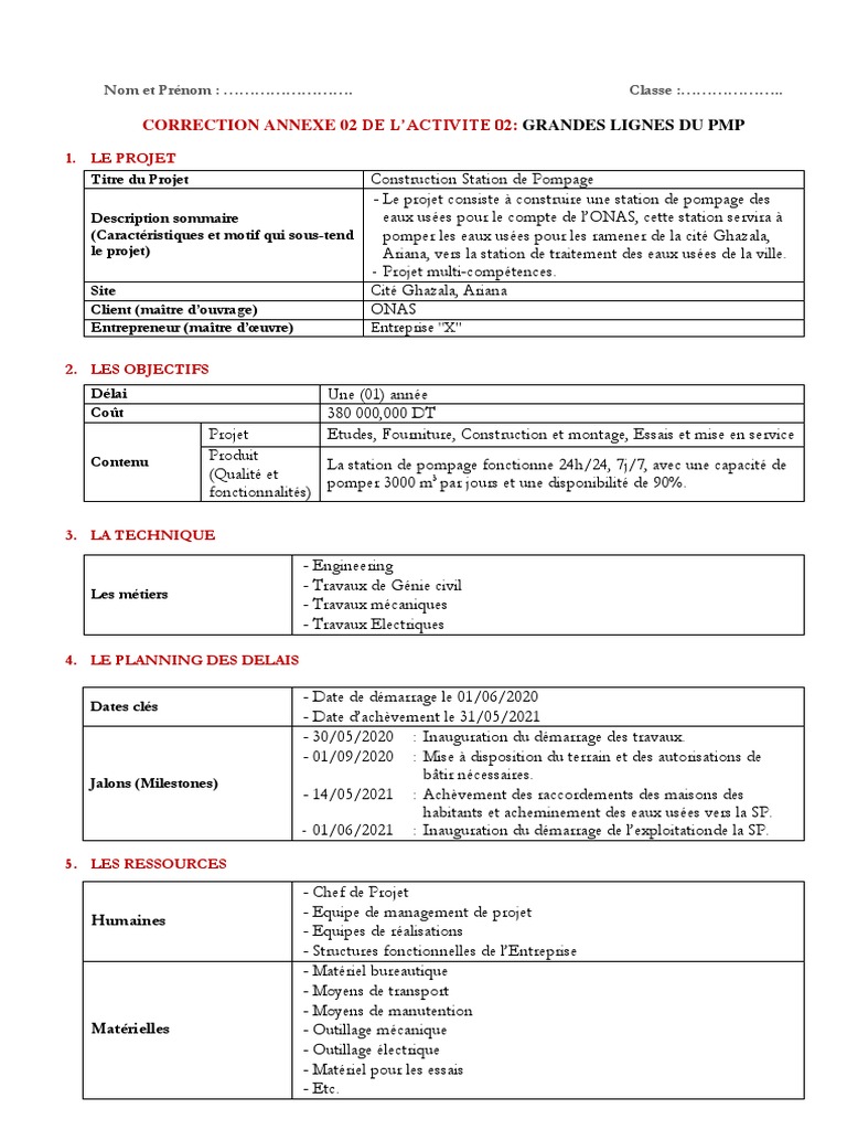 Correction Annexe 02 Activite 02 | PDF | Business | Économie