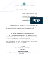 Grande Loja Maçônica Do Estado de Goiás À G D G A D U